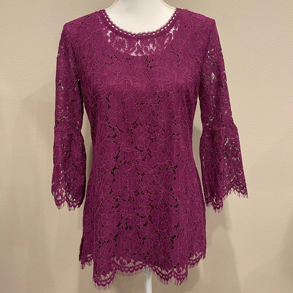 Isaac Mizrahi Live Lace Top